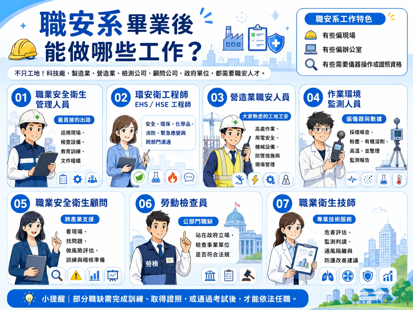 職安系畢業後能做哪些工作?