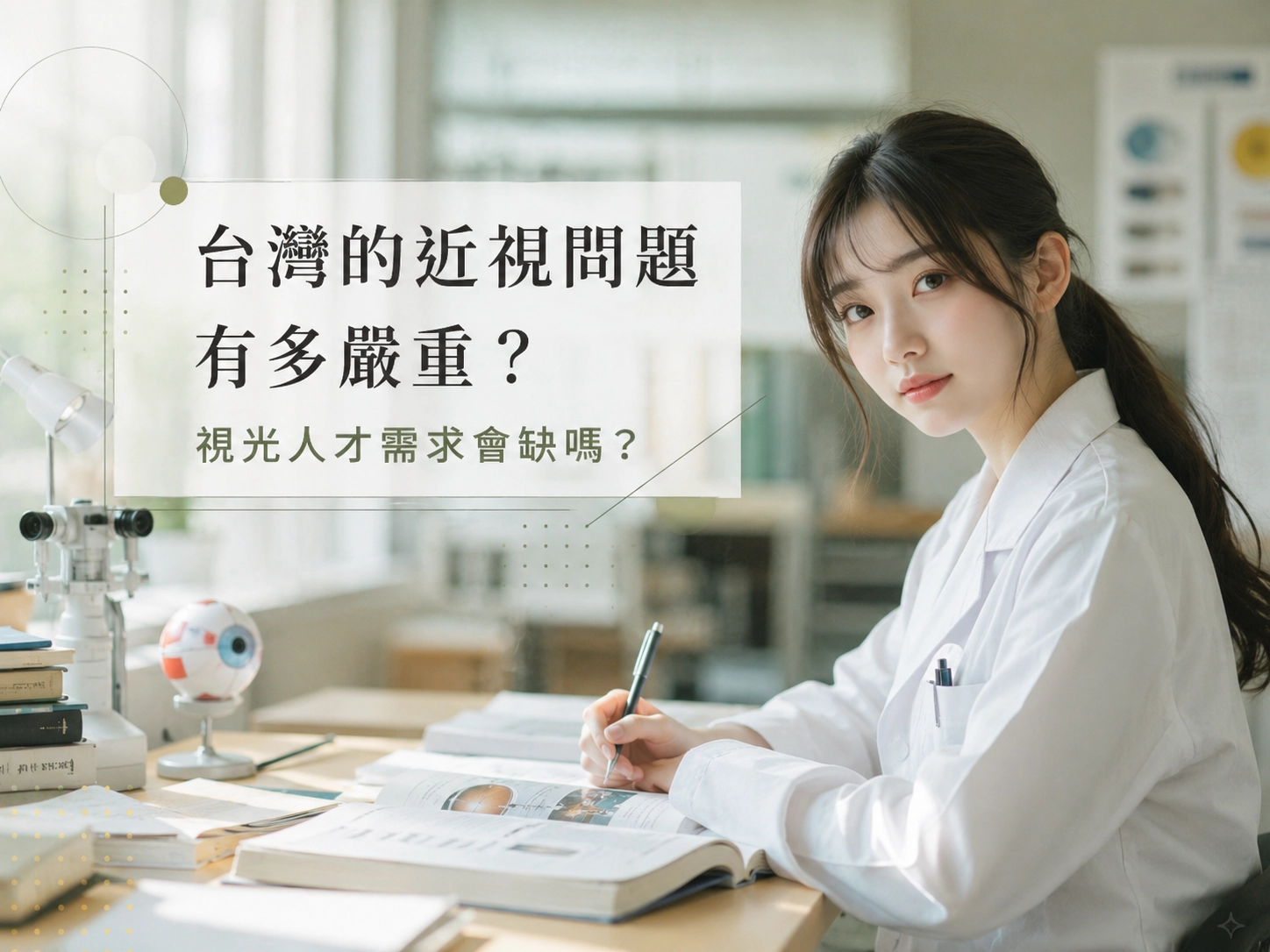 台灣的近視問題有多嚴重？視光人才需求會缺嗎？