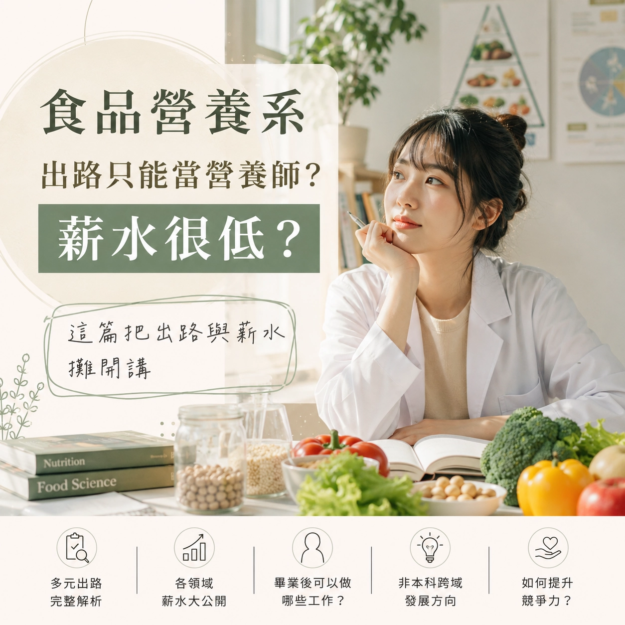 食品營養系畢業，能往哪些方向走？