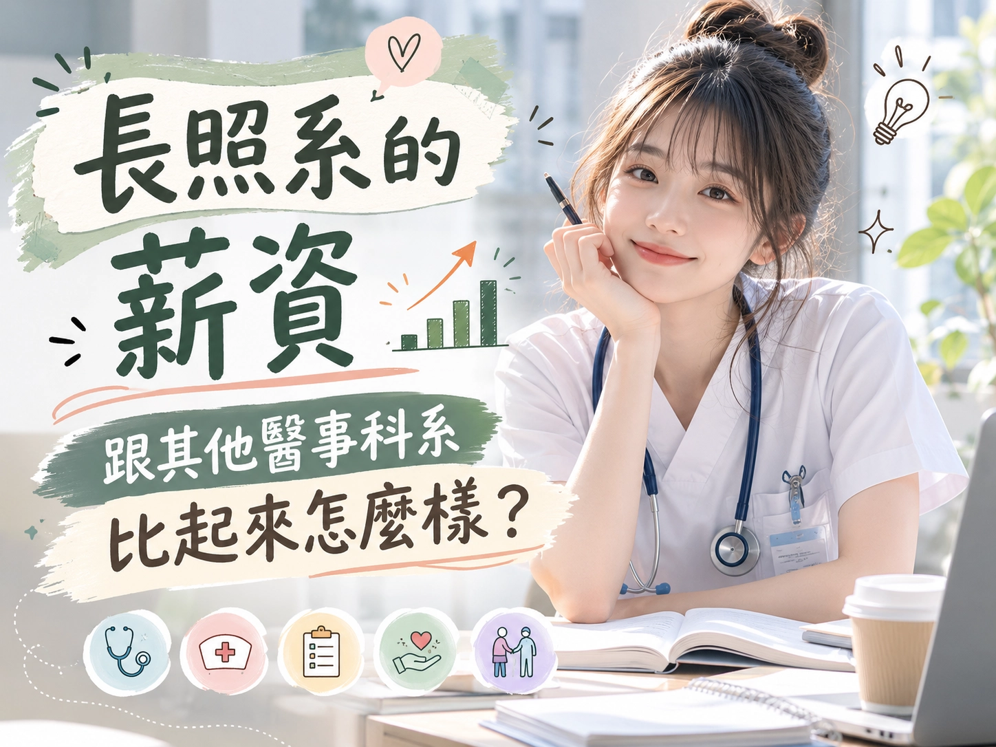 長照系的薪資，跟其他醫事科系比起來怎麼樣？