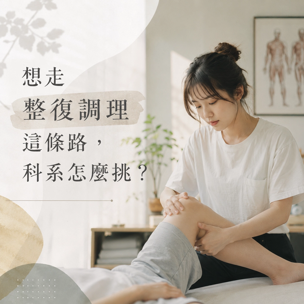 想走整復調理這條路，科系怎麼挑？