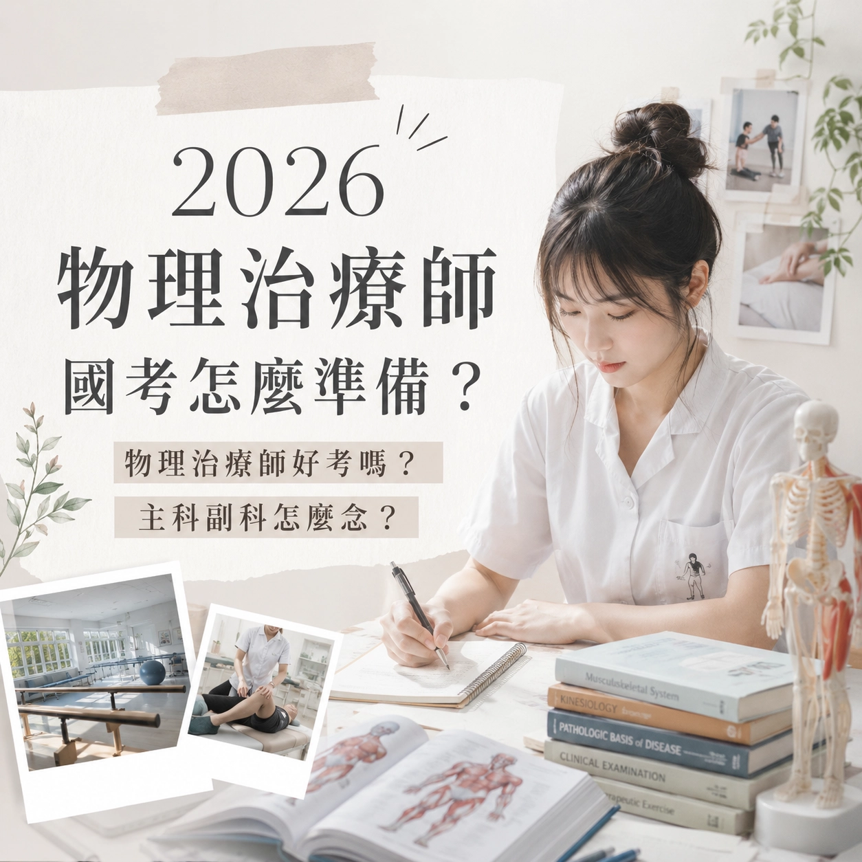 2026 物理治療師國考怎麼準備？物理治療師好考嗎？主科副科怎麼念？