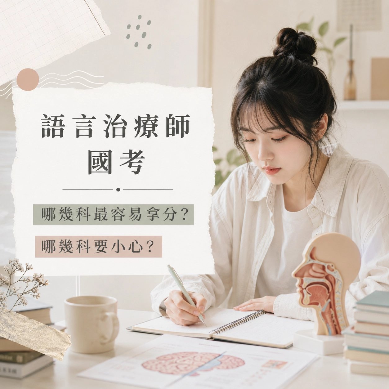 語言治療師國考哪幾科最容易拿分？哪幾科要小心？
