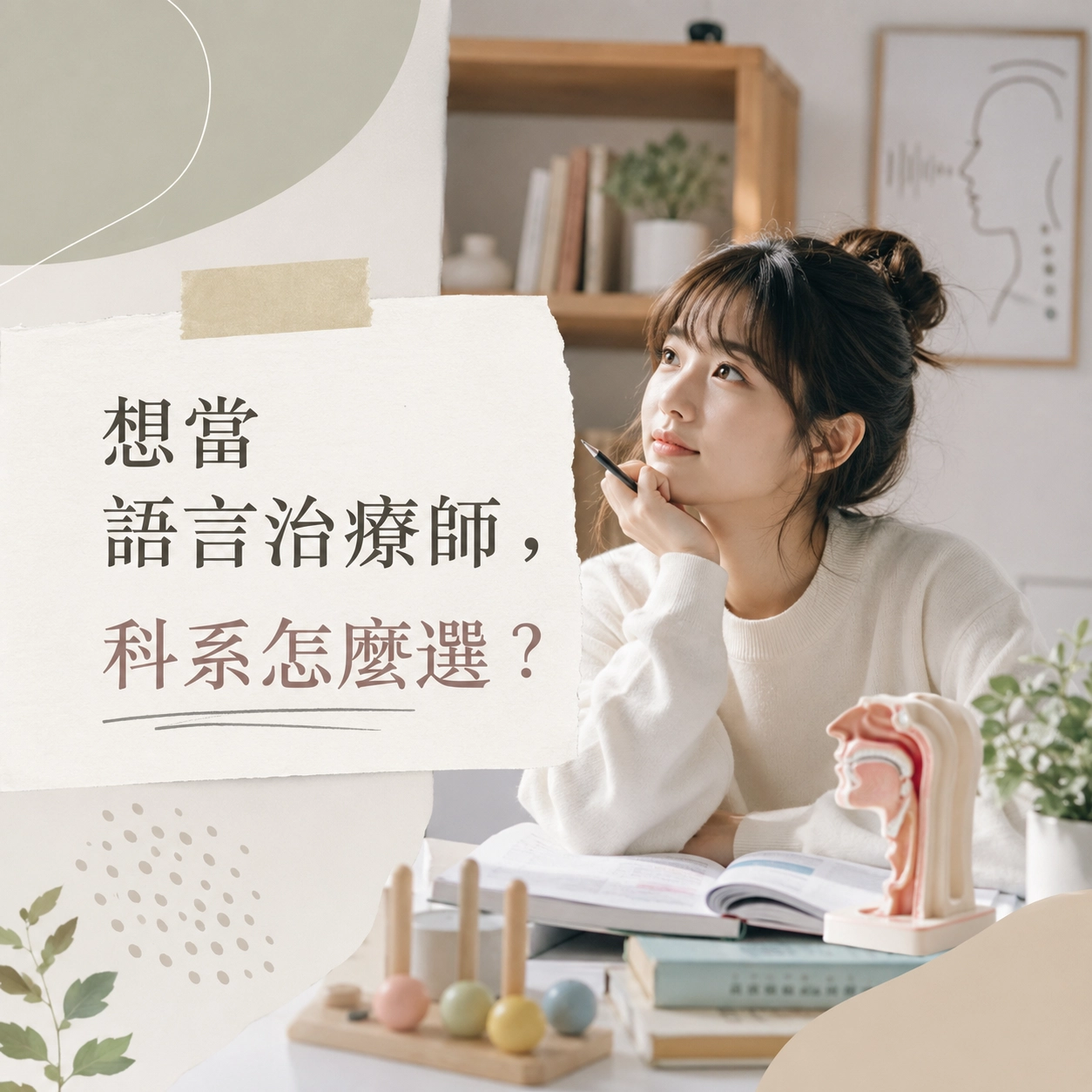 想當語言治療師，科系怎麼選？