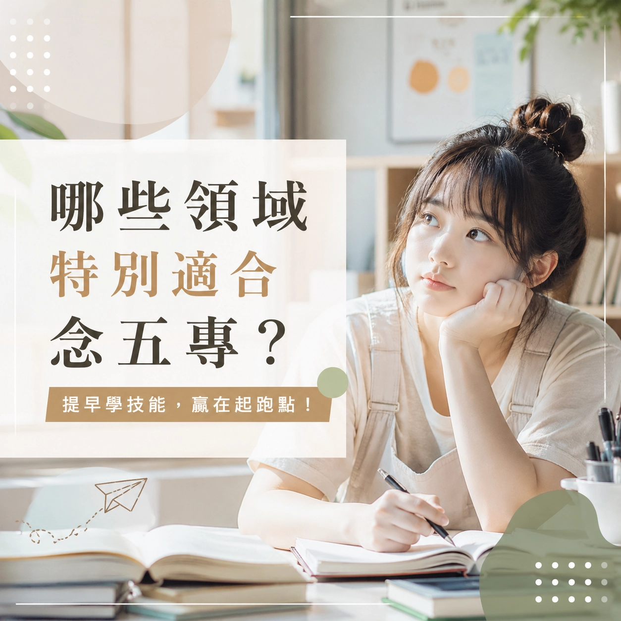 哪些領域特別適合念五專？