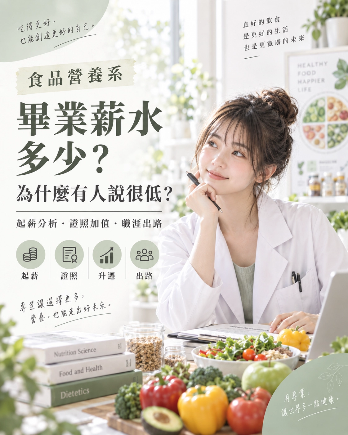 食品營養系畢業薪水多少？為什麼網路上有人說很低？