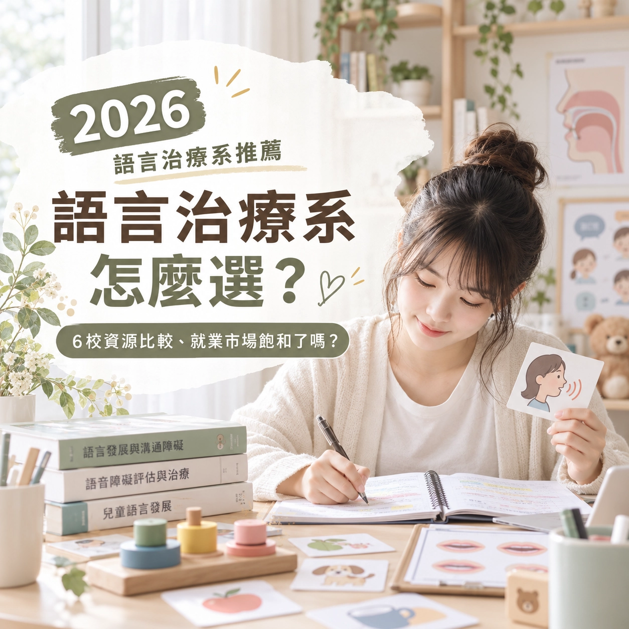 【2026語言治療系推薦】語言治療系怎麼選？6校資源比較、就業市場飽和了嗎？
