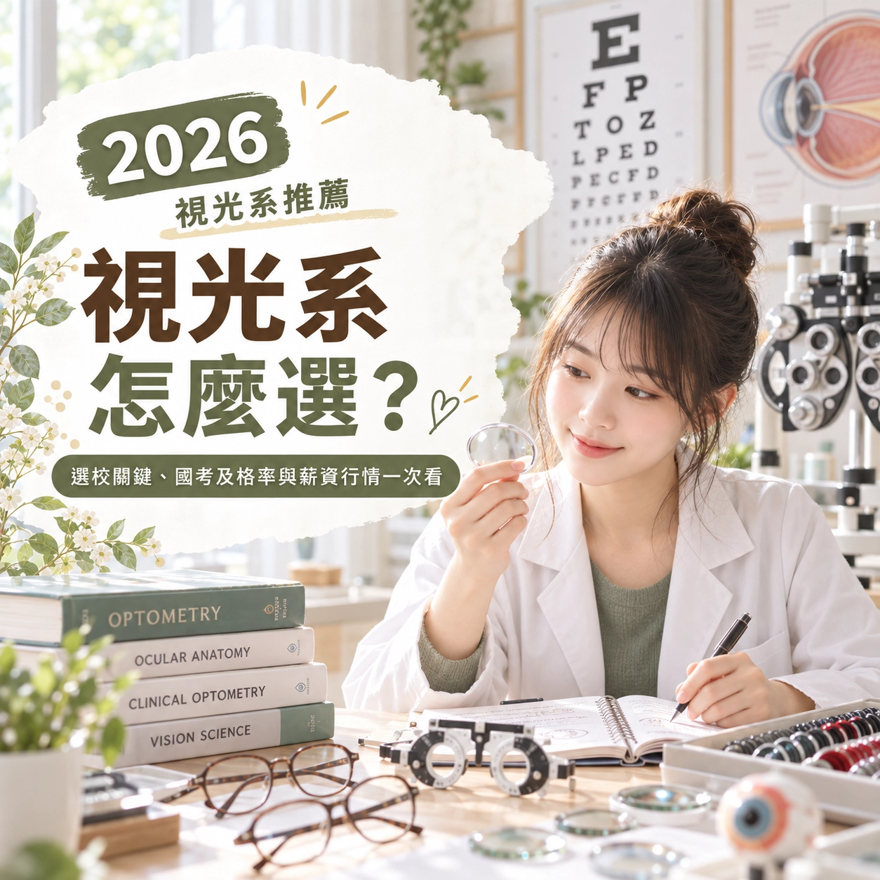 【2026】視光系推薦怎麼選？選校關鍵、國考及格率與薪資行情一次看