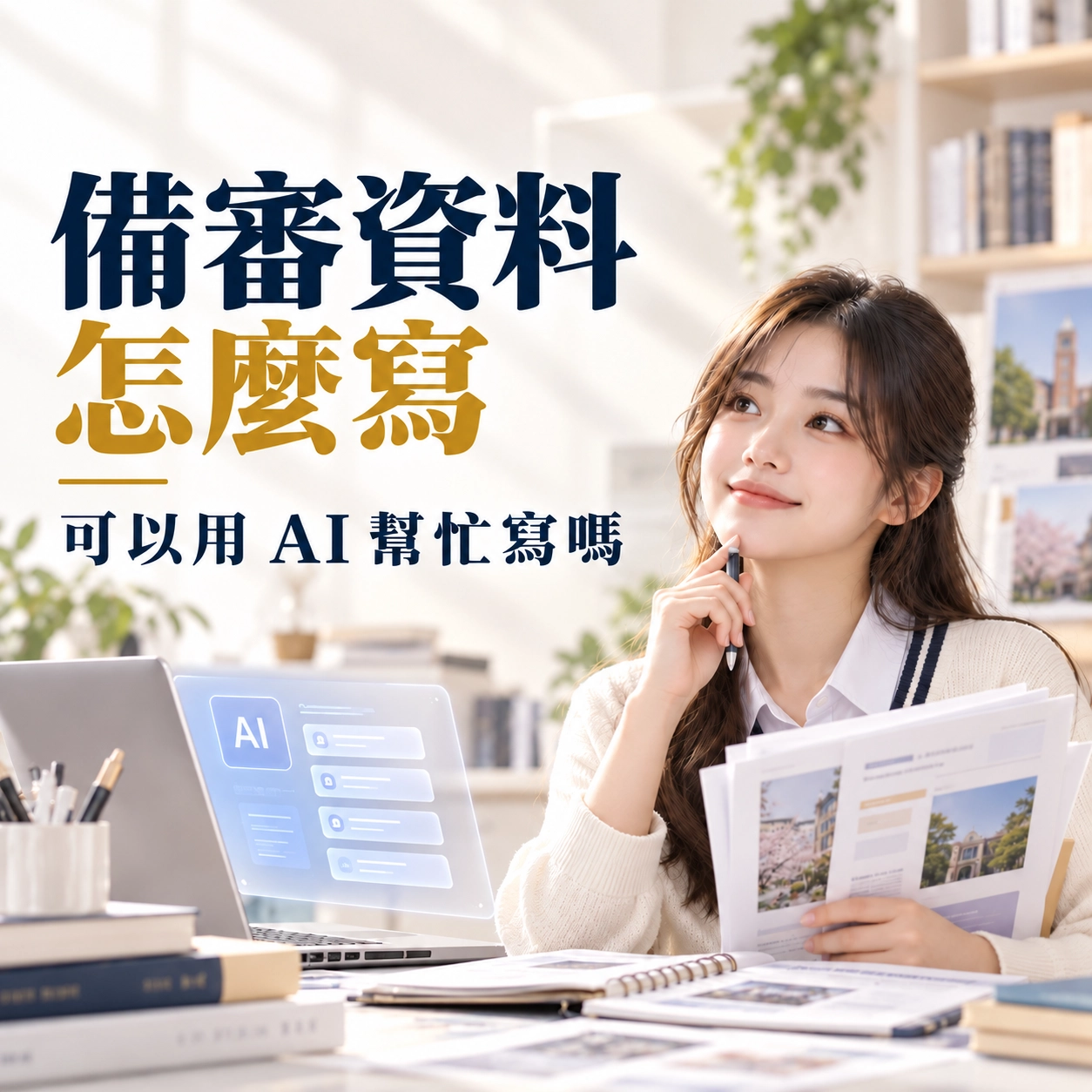 備審資料怎麼寫？可以用 AI 幫忙寫嗎？看這篇教你怎麼寫！