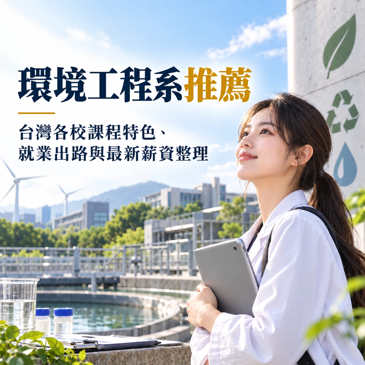 環境工程系推薦：台灣各校課程特色、就業出路與最新薪資整理
