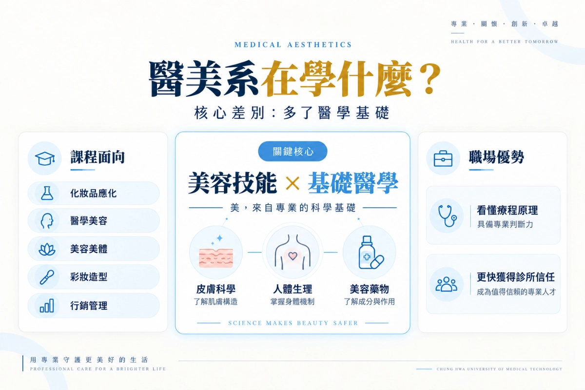 醫美系在學什麼?
