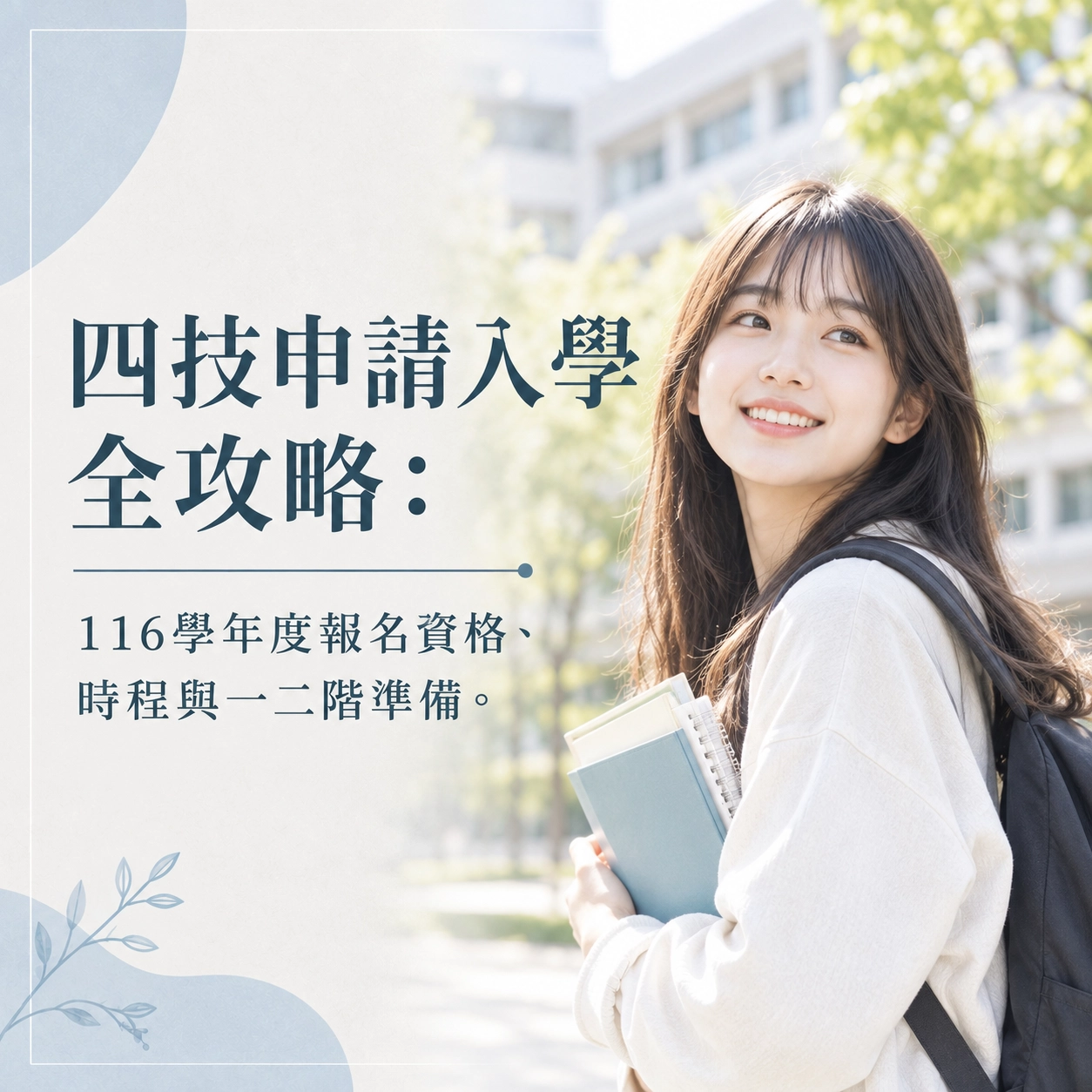 【最新】四技申請入學全攻略：116學年度報名資格、時程與一二階準備懶人包