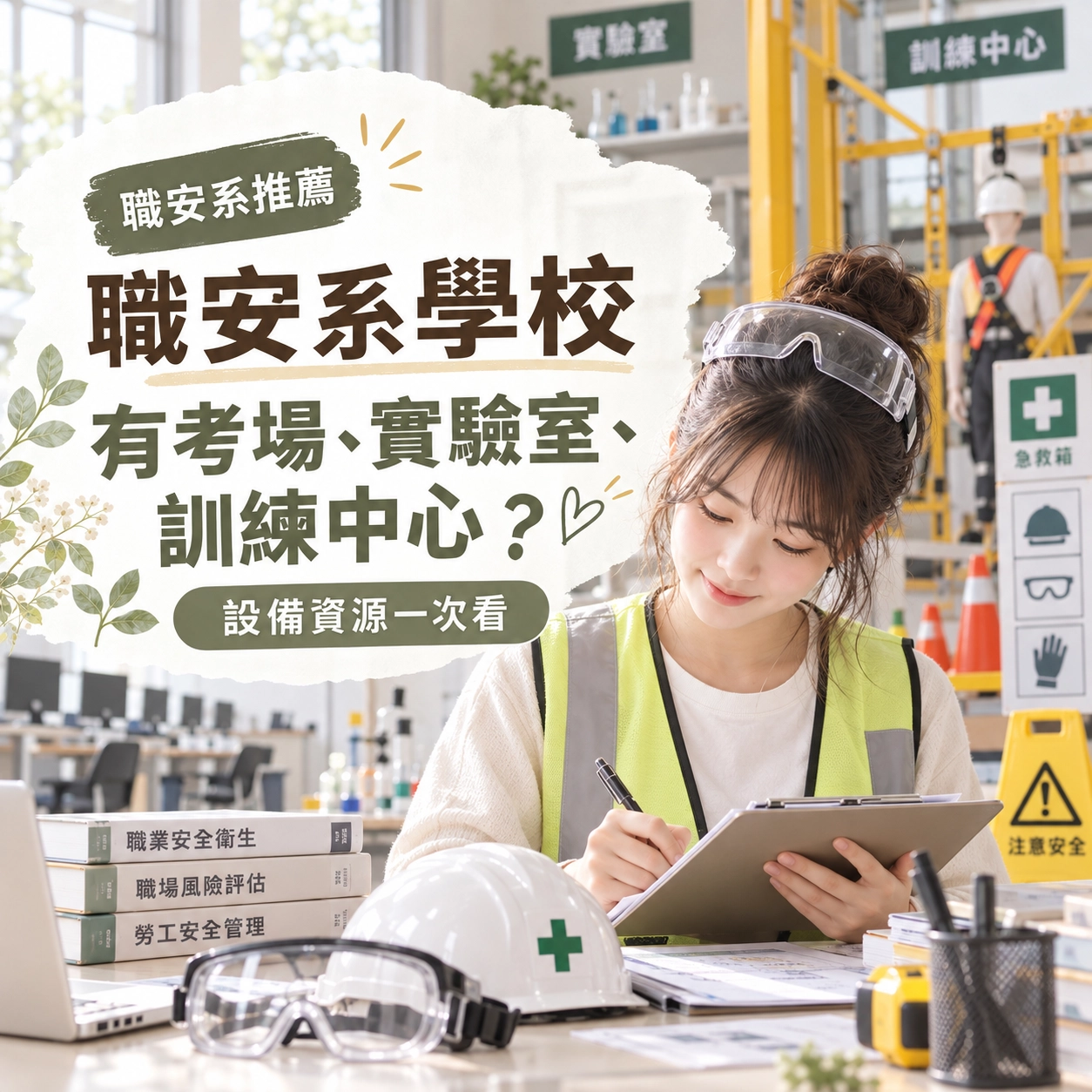 職安系學校有沒有考場、實驗室跟訓練中心？