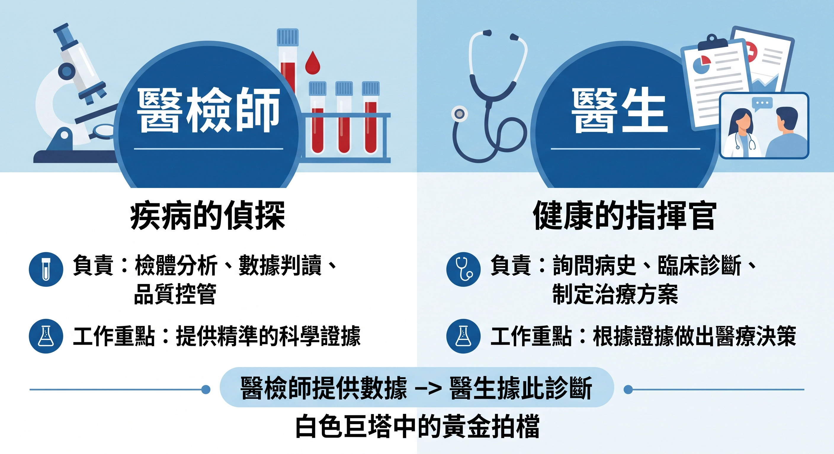 醫檢師跟醫生有什麼不同