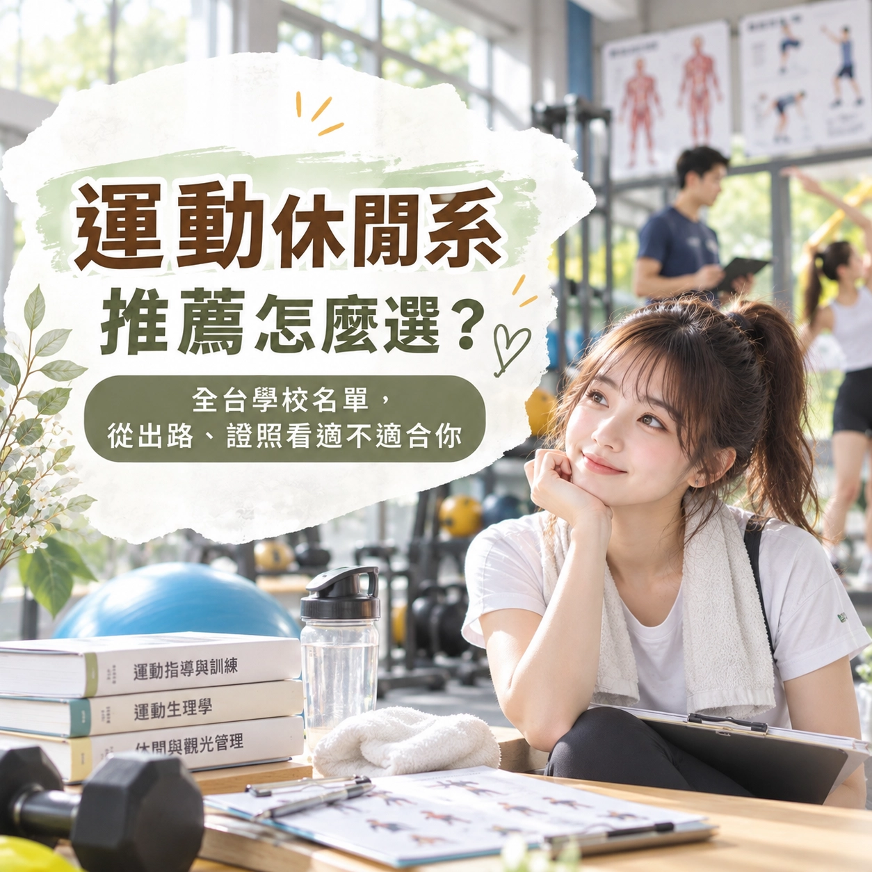 全台有運動休閒系的學校有哪些？