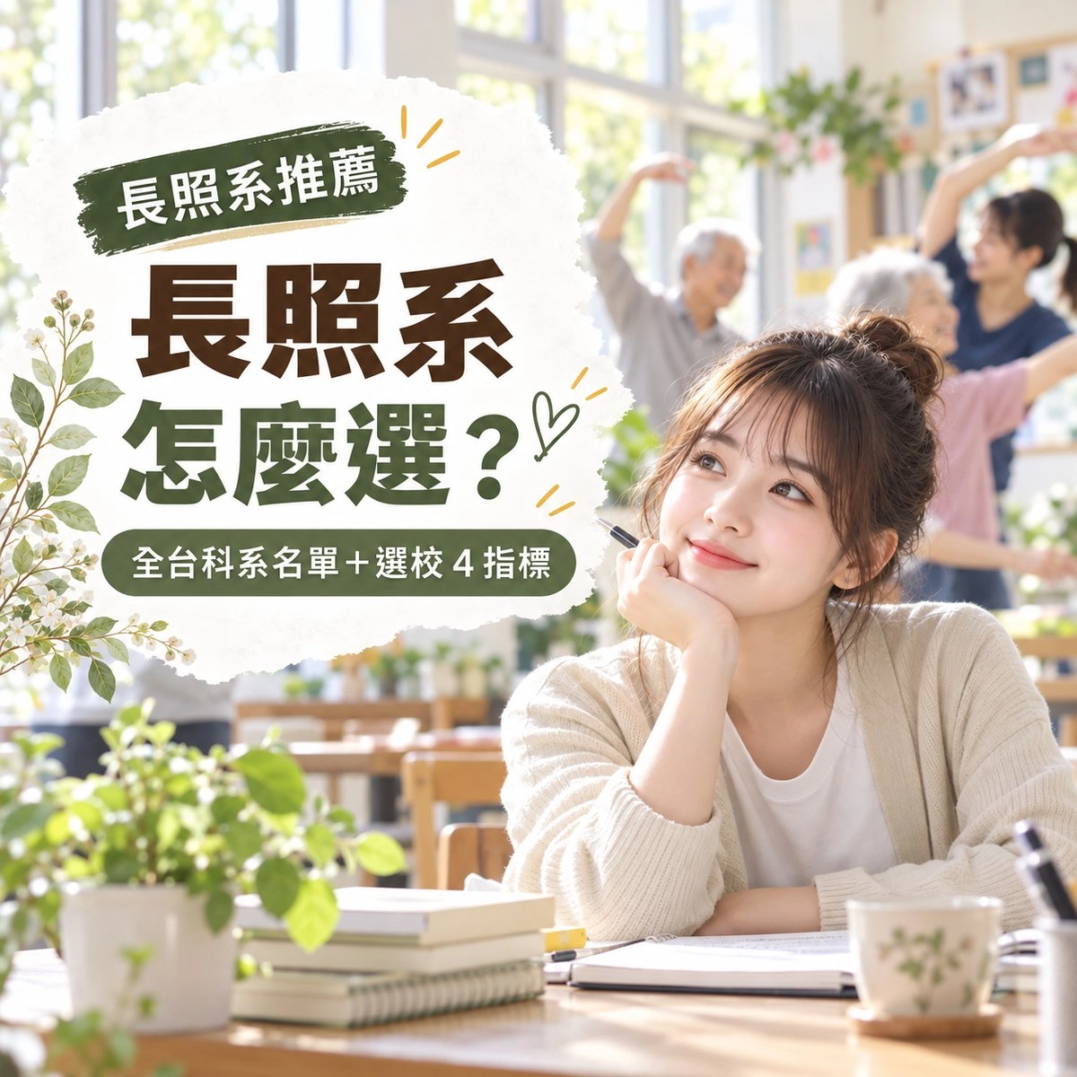 長照系推薦怎麼選？全台長照科系名單＋選校 4 指標